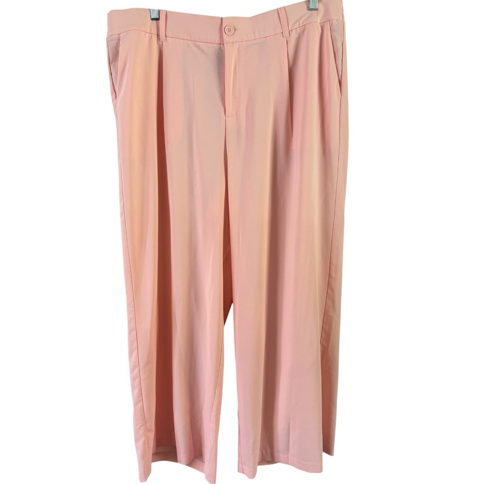 Nwt Torrid Wide Leg Studio Crepe High Rise Pants Size 20 Impatient Pink
